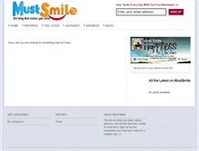 Tablet Screenshot of mustsmile.com